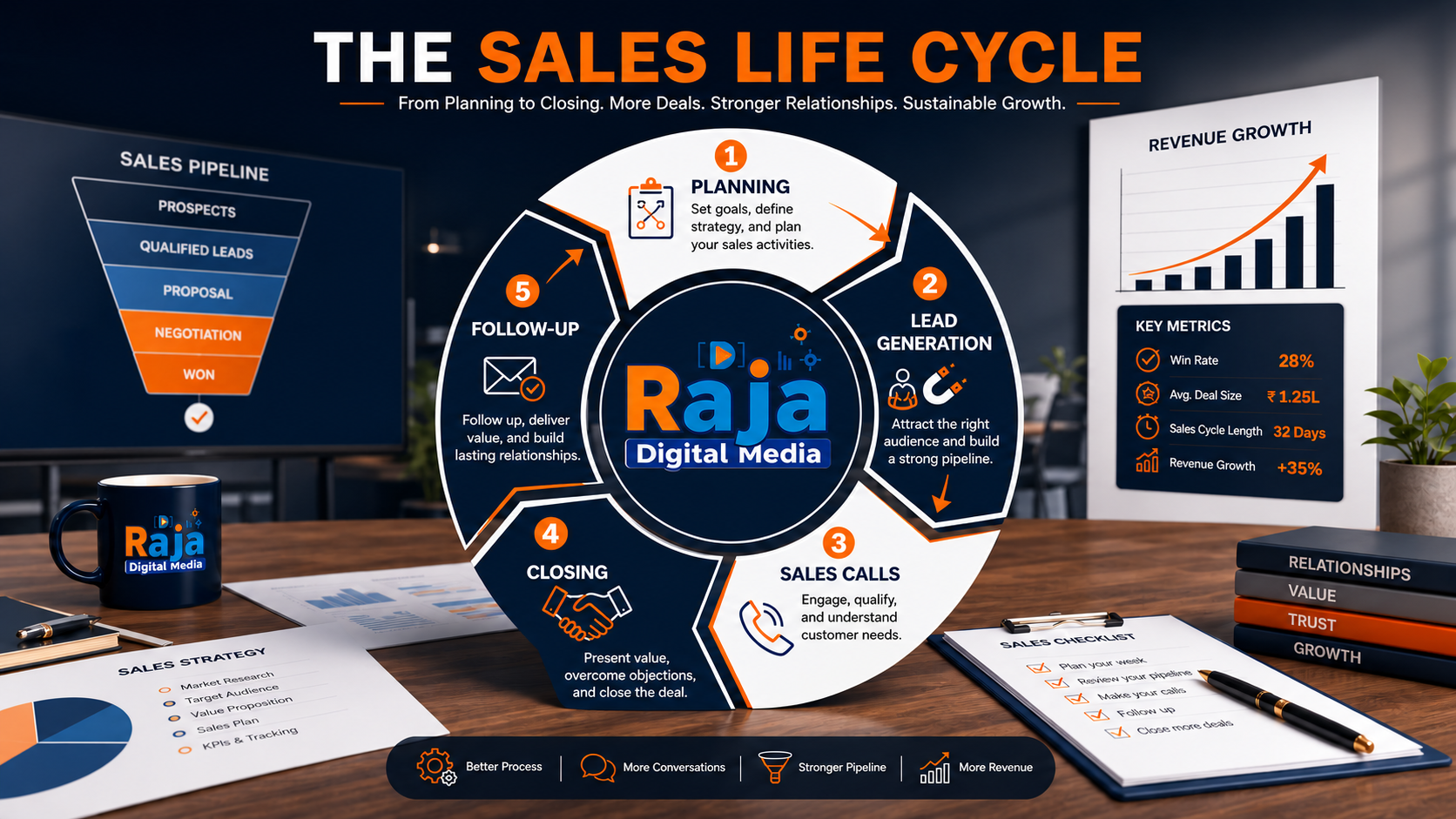 Sales life cycle strategy for better business conversions